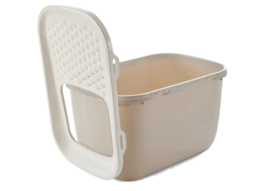 Katteboks Hop i Giant med tak, 74x50x43cm, Beige