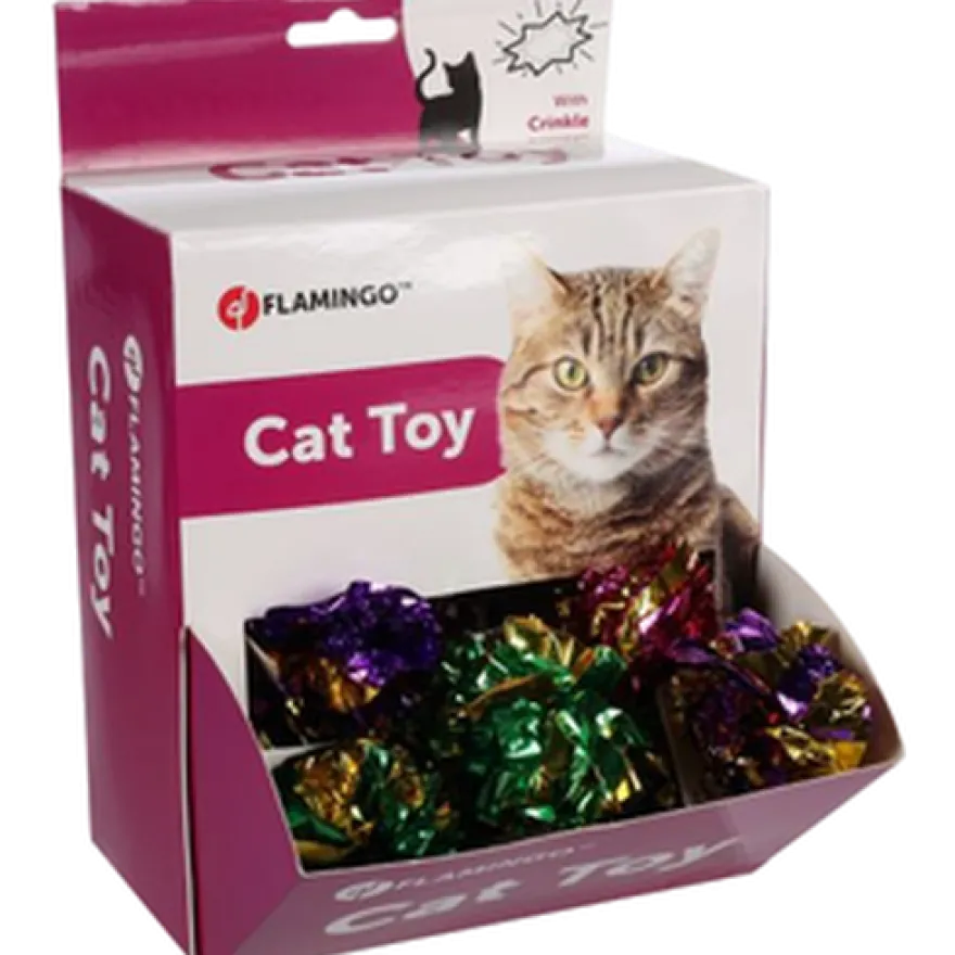 Katteleketøy Caja Crinkle Ball Mix 3,5 cm