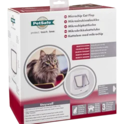 Katteluke med mikrochip - katteluke 22x23,9 cm