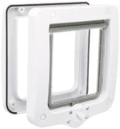 Katteluke 4-veis, 20 × 22 cm, hvit