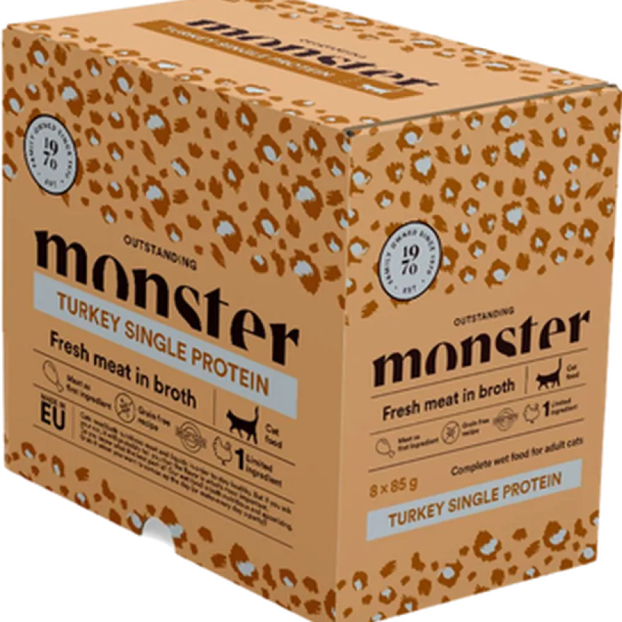 Katteposer Adult Kalkun 85 g x 8 stk - porsjonsposer