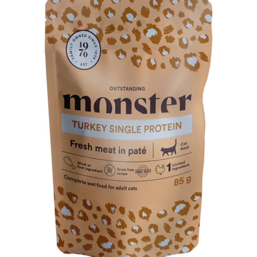 Katteposer Adult Kalkun 85 g x 8 stk - porsjonsposer