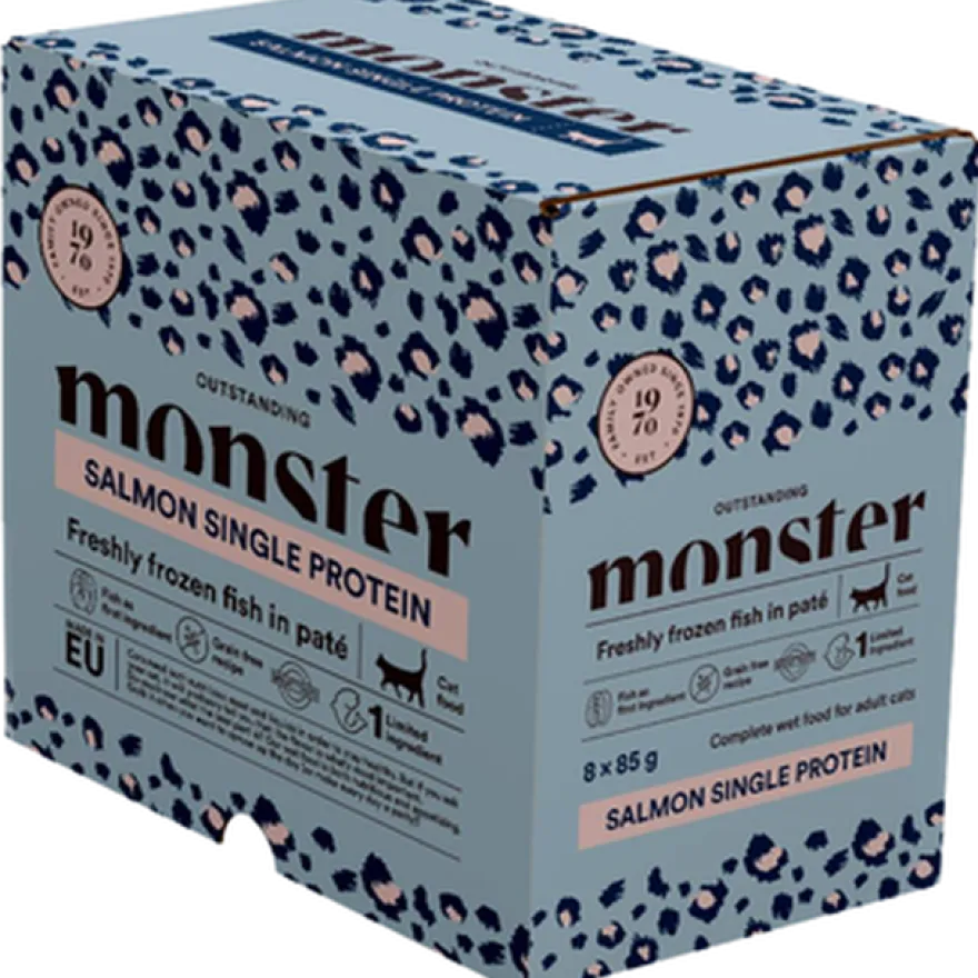 Katteposer Adult Laks 85 g x 8 stk - porsjonsposer