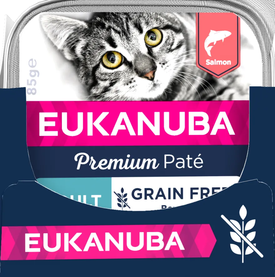 Katt Kornfri Adult laksepaté 12x85g