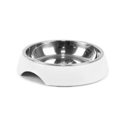 Kattmatskål Solid Vit S/M, 200ml, 14x14x3cm