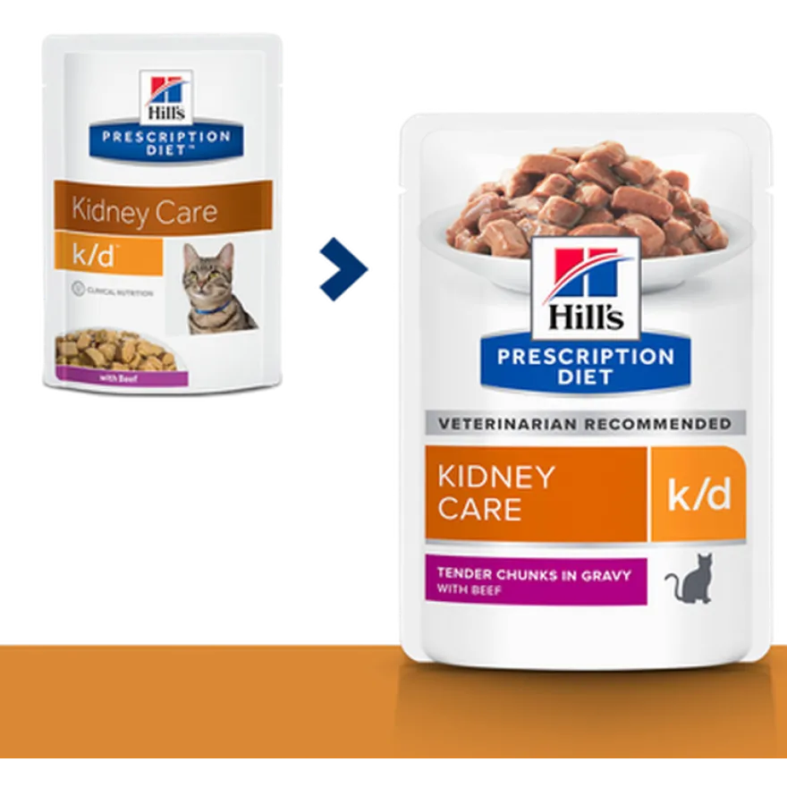 k/d Kidney Care Beef Pouch 12x85g