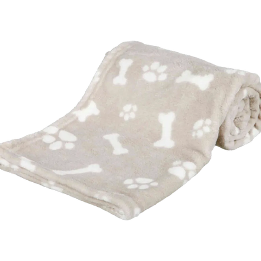 Kenny pledd, plysj, 100x75cm Beige