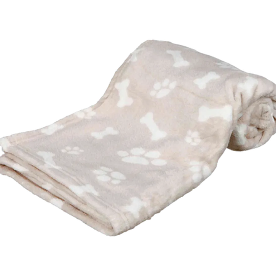Kenny pledd, plysj, 100x75cm Beige