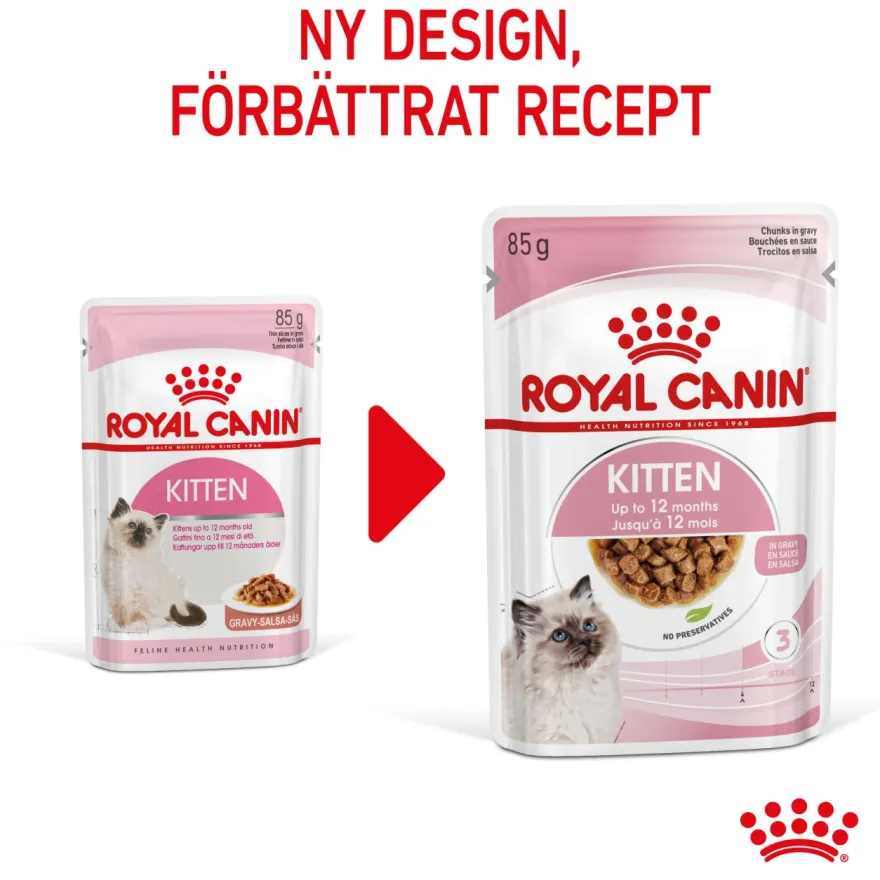 Kitten Gravy Våtfôr for kattunger 85 g x 12 stk