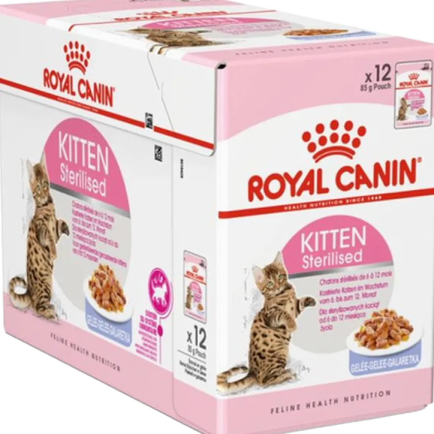 Kitten Sterilised Jelly Våtfôr for kattunger 85 g x 12 stk