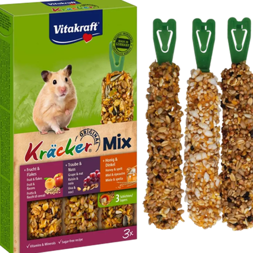 Kjeks Hamster Honning/Nøtt/Frukt 10x3-pakning