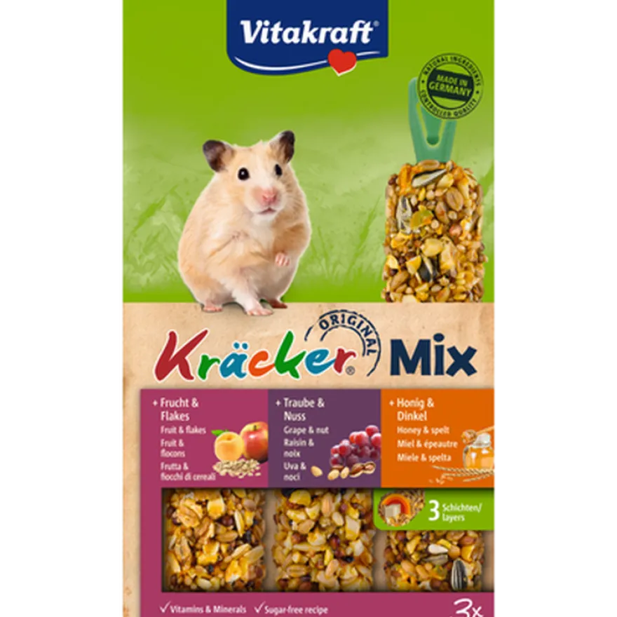 Kjeks Hamster Honning/Nøtt/Frukt 10x3-pakning