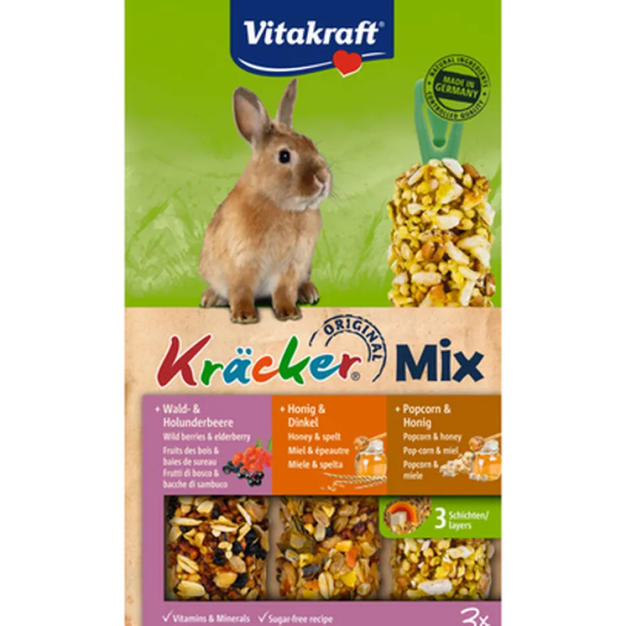 Kjeks Kaninbjørn/Honning/Popcorn 10x3-pk.