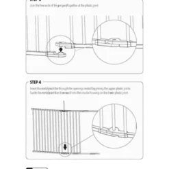 Konvertibel kjæledyrgrind for kjæledyr Hvit 366 x 71 cm