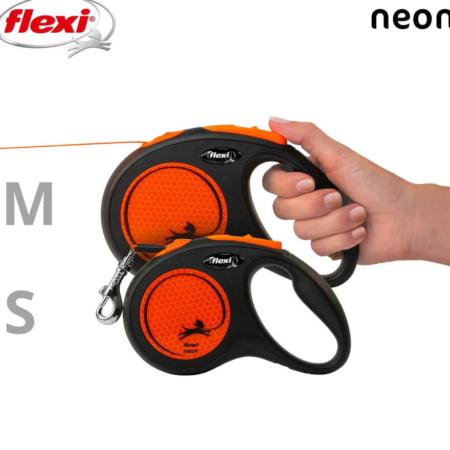 Koppel New Neon Band Orange Medium, 5 m, maks. 25 kg