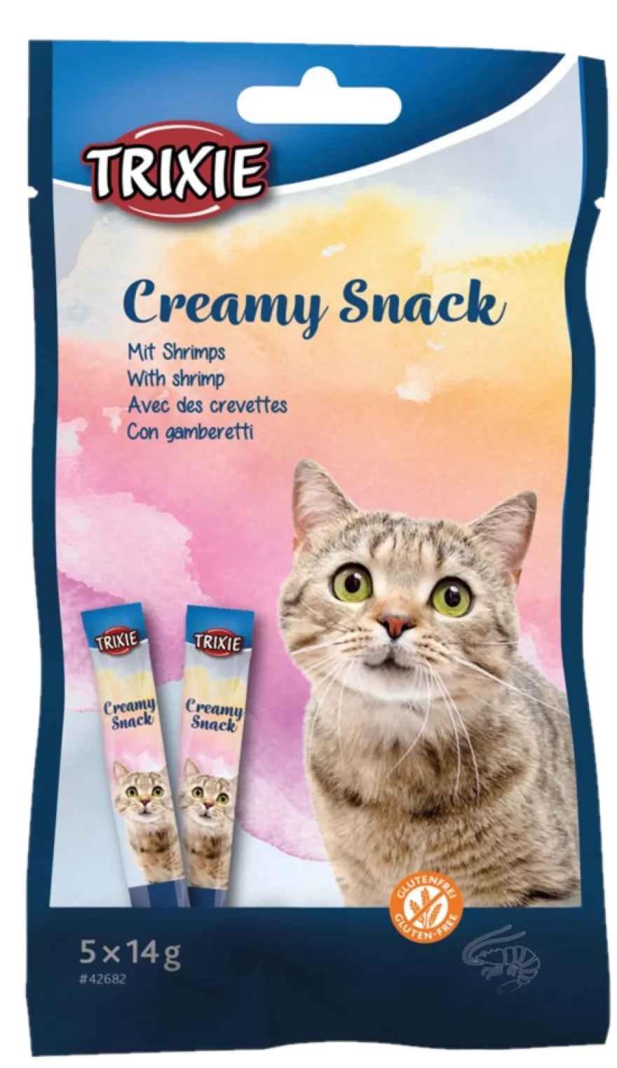 Kremede snacks med reker 5 × 14 g