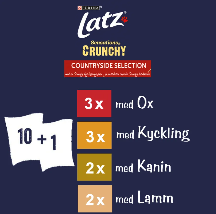 Latz Sensations Crunchy Countryside i gelé 10x85 g