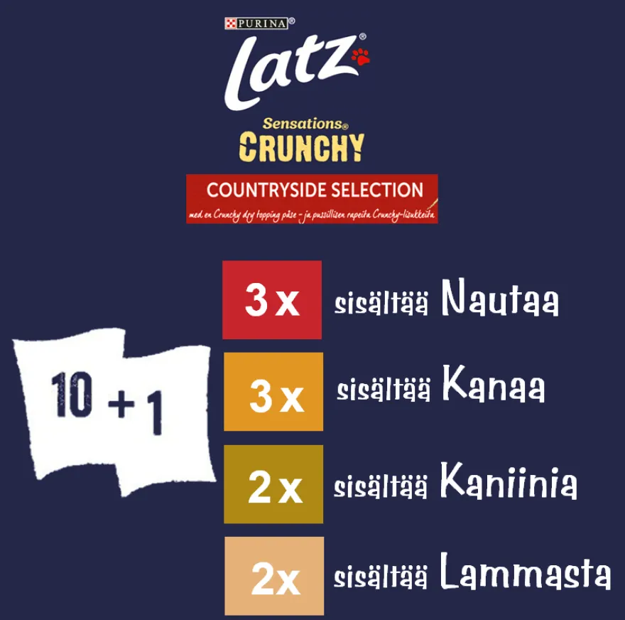 Latz Sensations Crunchy Countryside i gelé 10x85 g