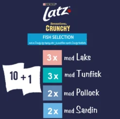 Latz Sensations Knasende fisk i gelé 10x85 g