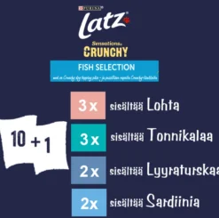 Latz Sensations Knasende fisk i gelé 10x85 g