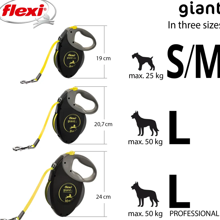 Leash Giant Band Black Medium, 8 m