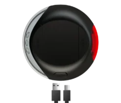 LED-belysningssystem integrert med batteri + USB, svart
