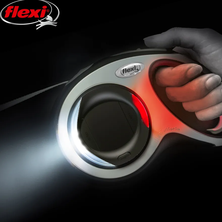 LED-belysningssystem integrert med batteri + USB, svart