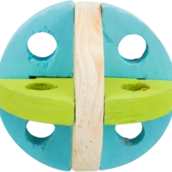 Lek- og snackball i tre som kan fylles for gnagere Mix 8 cm