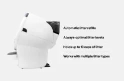 LitterHopper Kattesanddispenser for Litter-Robot 4, hvit