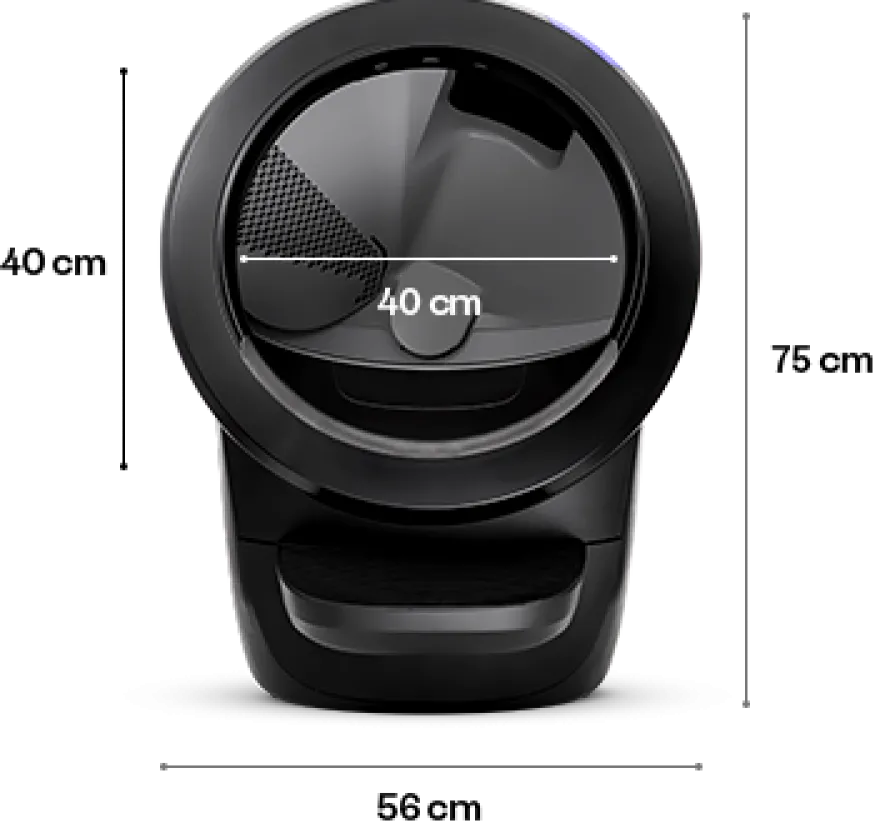 Litter-Robot 4 Selvrensende søppelkasse, svart
