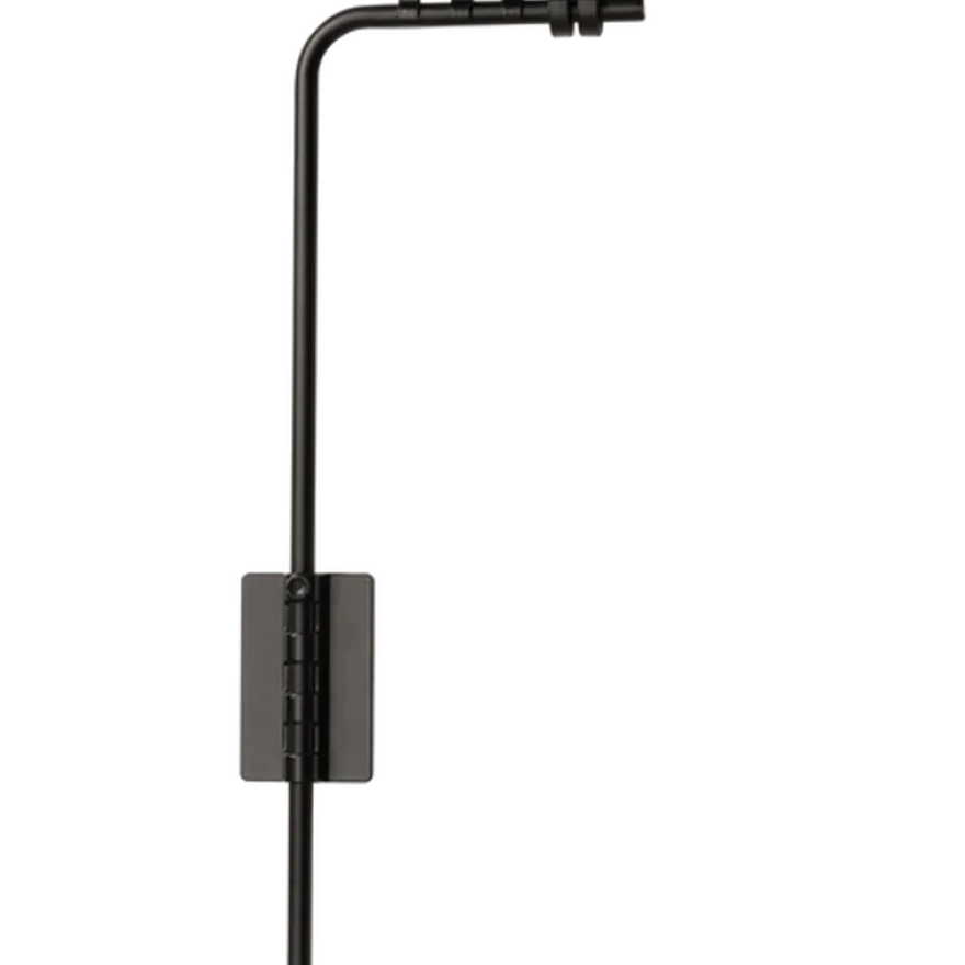 Lysbrakett - støttearmatur for lyskuppel svart 47 cm