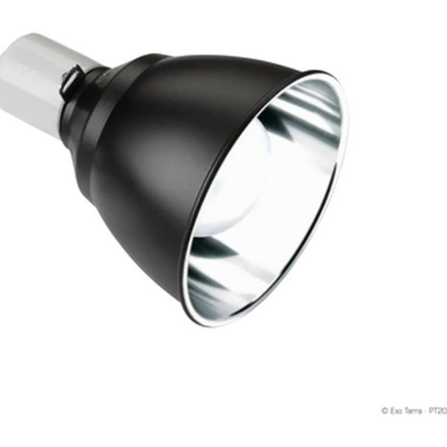 Lyskuppel - UV-reflektorlampe i aluminium, svart 75 W, 14 cm