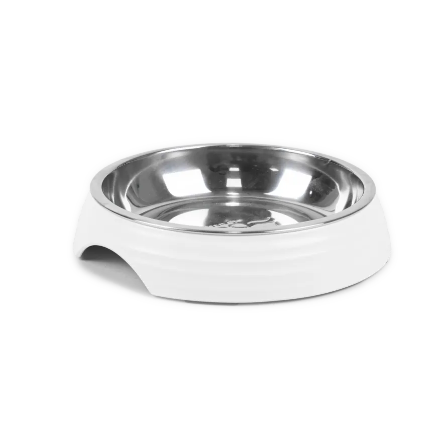 Matskål for katt Ripple White S/M, 200 ml, 14x14x3 cm