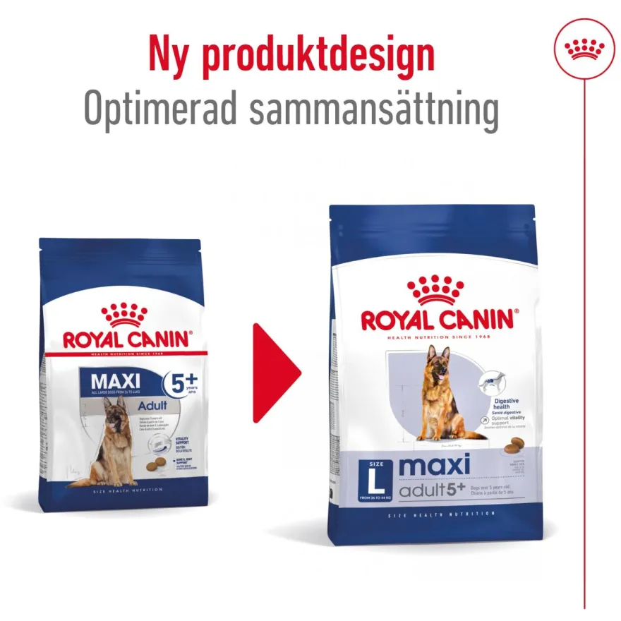 Maxi Adult 5+ tørrfôr for hunder 15 kg