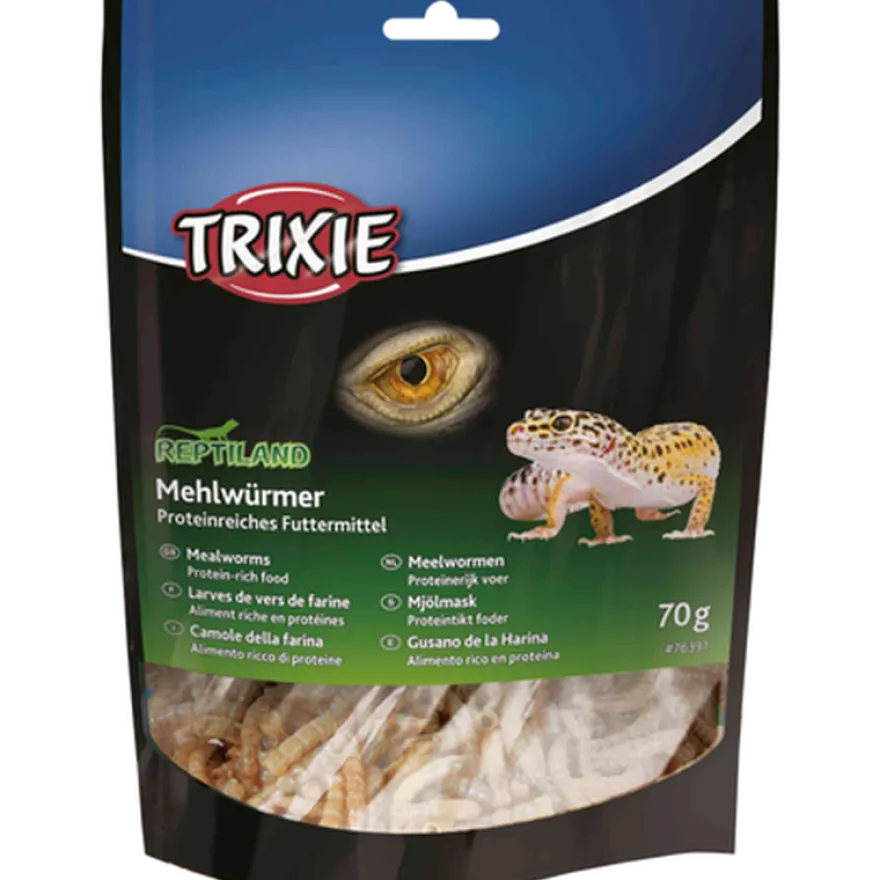 Mealworms for reptiler Tørket Beige 70g