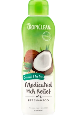 Medisinsk kløesjampo med havremel og tea tree for kjæledyr 355 ml