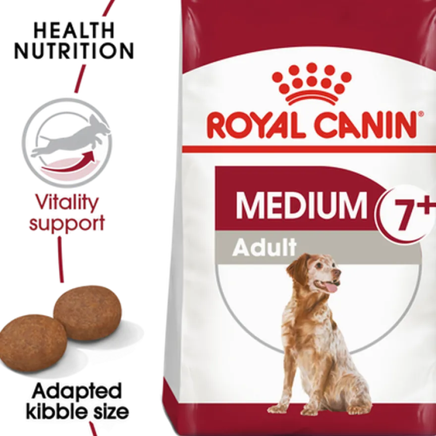 Medium Adult 7+ Tørrfôr for hunder 4 kg
