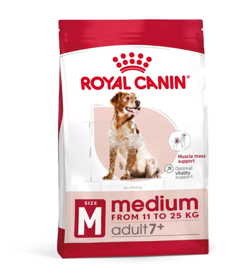 Medium Adult 7+ Tørrfôr for hunder 4 kg