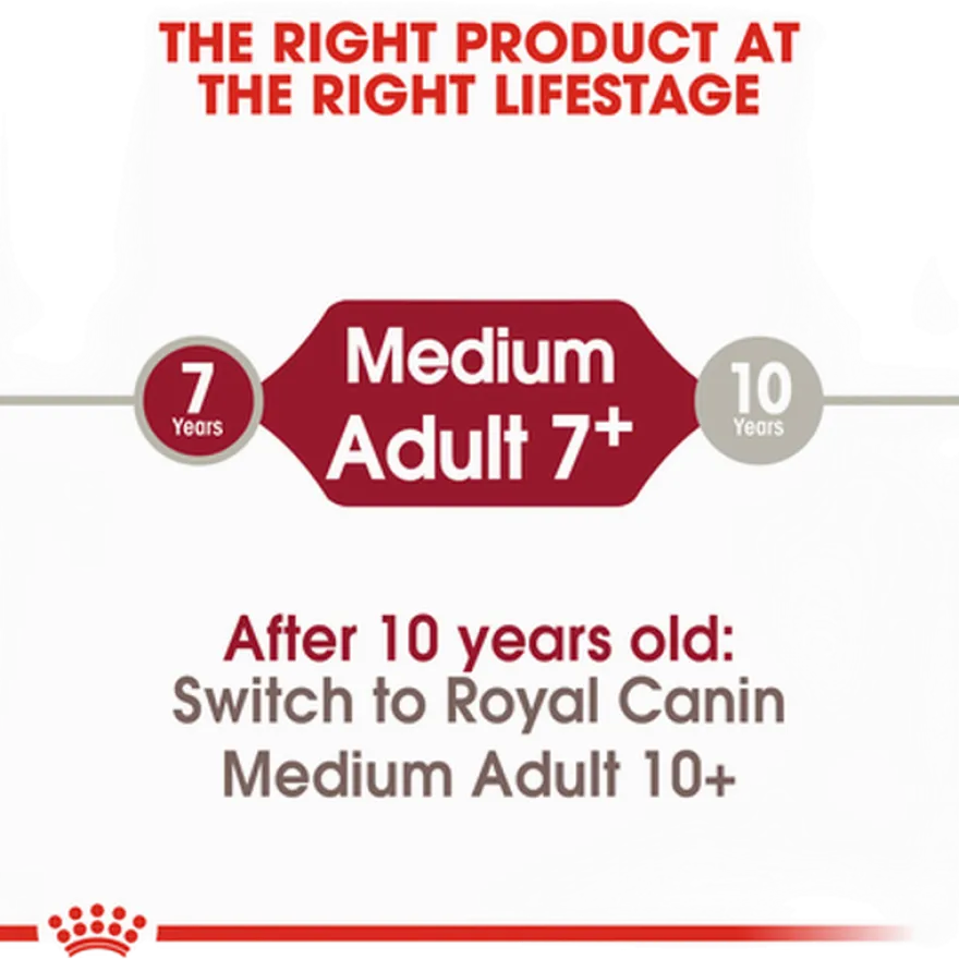 Medium Adult 7+ Tørrfôr for hunder 4 kg