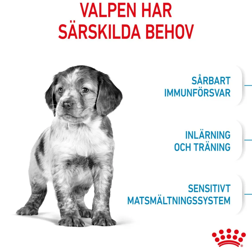Medium Puppy tørrfôr for valper 4 kg