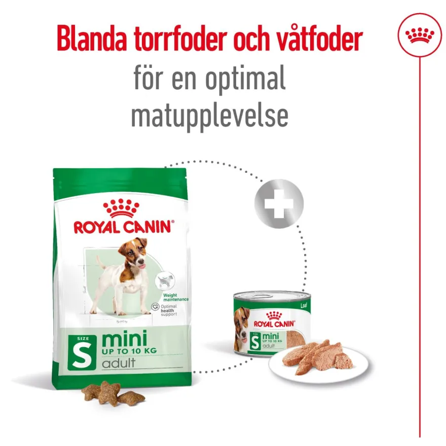 Mini Adult tørrfôr for hunder 8 kg