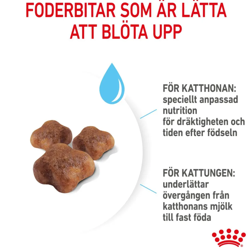 Mother & Babycat tørrfôr til katter og kattunger 2 kg