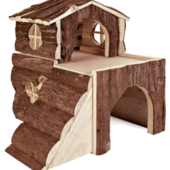 Natural Living Bjork House i naturlig tre Brun 31 x 28 x 29 cm