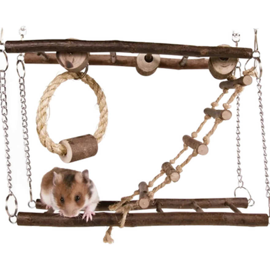 Natural Living Hengebro Hamster Brun 27 x 17 x 7 cm