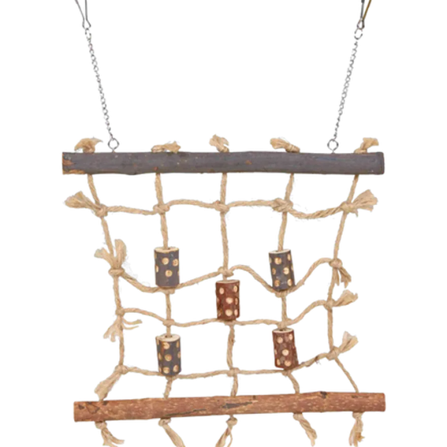 Natural Living klatrevegg med tau brun 27 x 24 cm