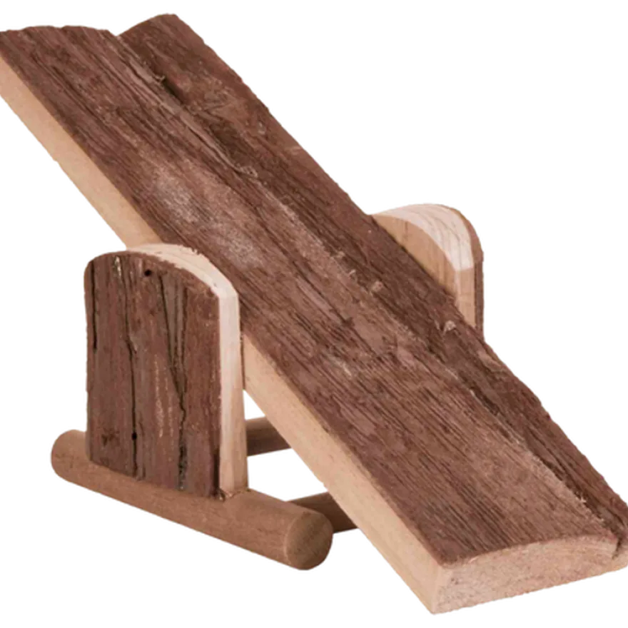 Natural Living Seesaw Natural Wood Brun 22 x 7 x 8 cm
