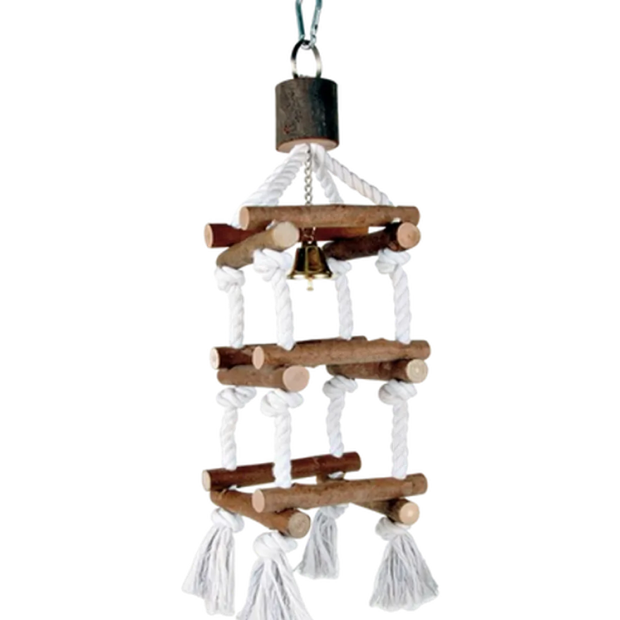 Natural Living Tower med tau og bjelle Brun 34 cm