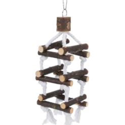 Natural Living Tower med tau og bjelle Brun 34 cm