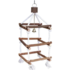 Natural Living Tower med tau og bjelle Brun 34 cm