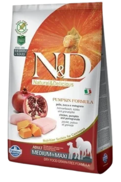 N&D Pumpkin Chicken & Pomegranate Adult Medium/Maxi 2,5 kg